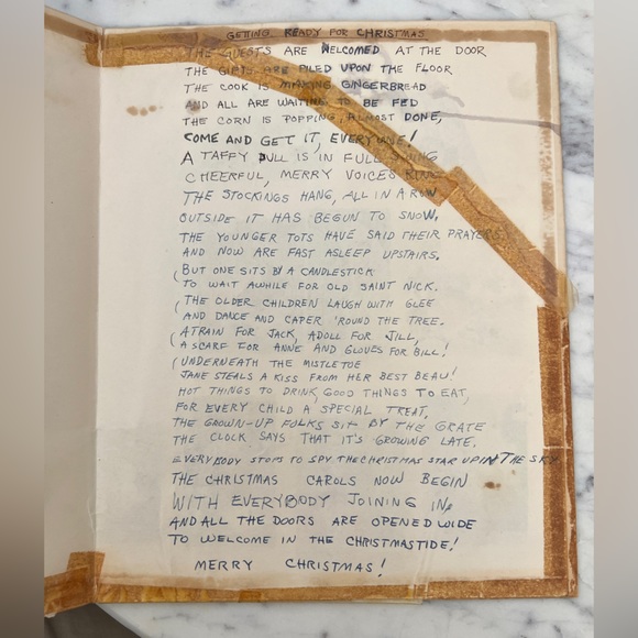 *Rare* Vintage 1950s 1960s Hallmark advent calendar Getting Ready for Christmas - Picture 12 of 14